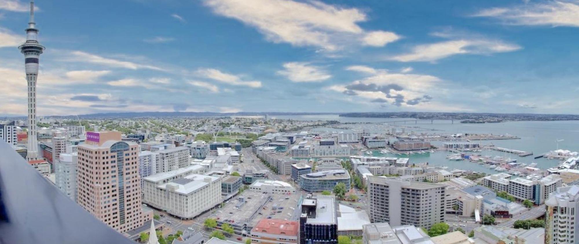 Top Floor Harbour View And Skytower View Apartment In Cbd Окленд Екстер'єр фото